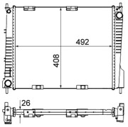 CR 841 000S Chladič motora Installation guide MAHLE