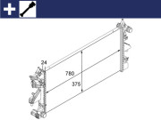 CR 881 000S Chladič motora Installation guide MAHLE