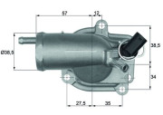 TH 9 87 Termostat chladenia Installation guide MAHLE