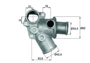 TI 73 80D Termostat chladenia Installation guide MAHLE