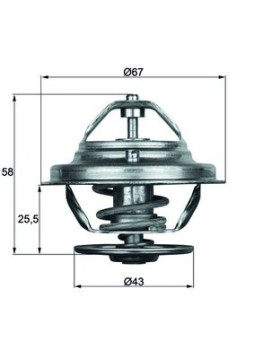 TX 19 75D Termostat chladenia Installation guide MAHLE