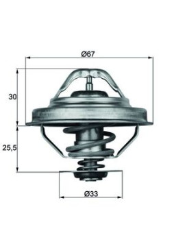 TX 28 88D Termostat chladenia Installation guide MAHLE