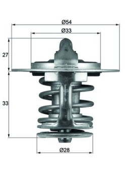 TX 84 77 Termostat chladenia Installation guide MAHLE