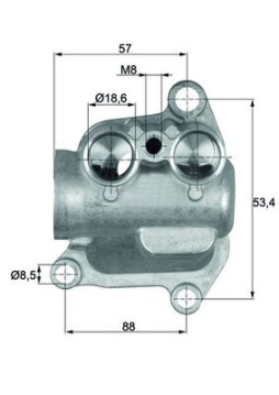 TO 12 100 Termostat chladenia oleja Installation guide MAHLE