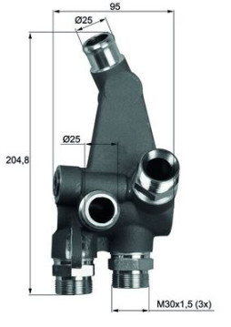 TO 3 83 Termostat chladenia oleja Installation guide MAHLE