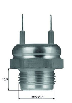 TSW 4D Teplotný spínač ventilátora chladenia Installation guide MAHLE