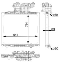 CR 2336 000P Chladič motora PREMIUM LINE MAHLE