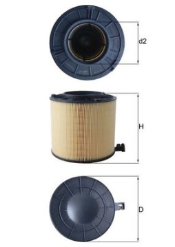 LX 4406 Vzduchový filter MAHLE