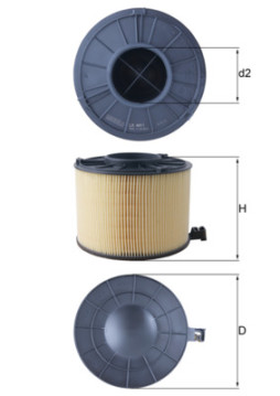 LX 4411 Vzduchový filter MAHLE