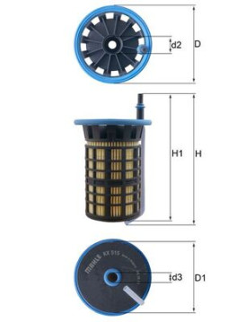 KX 515 Palivový filter MAHLE