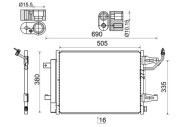 AC 509 000S Kondenzátor klimatizácie Installation guide MAHLE