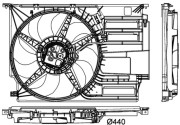 CFF 404 000P Ventilátor chladenia motora PREMIUM LINE MAHLE