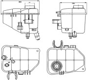 CRT 126 000S Vyrovnávacia nádobka chladiacej kvapaliny Installation guide MAHLE