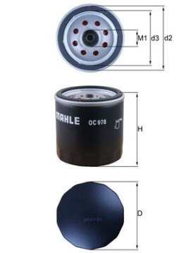 OC 978 Olejový filter MAHLE