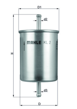 KL 2 Palivový filter MAHLE