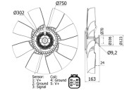 CFF 454 000S Ventilátor chladenia motora Installation guide MAHLE