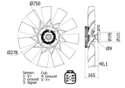 CFF 460 000S Ventilátor chladenia motora Installation guide MAHLE