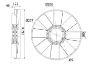 CFW 31 000S Koleso ventilátora chladenia motora Installation guide MAHLE