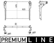 CI 537 000P Chladič plniaceho vzduchu PREMIUM LINE MAHLE