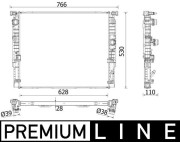 CR 2198 000P Chladič motora PREMIUM LINE MAHLE