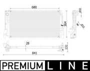 CR 2321 000P Chladič motora PREMIUM LINE MAHLE