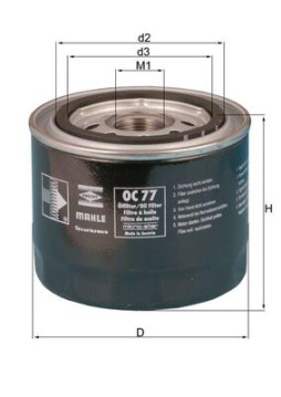 OC 77 Olejový filter MAHLE