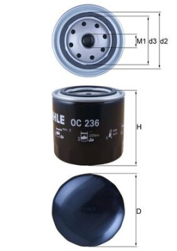 OC 236 Olejový filter MAHLE