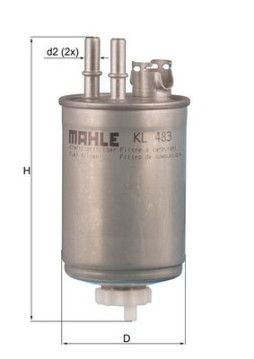 KL 483 Palivový filter MAHLE