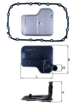 HX 240D Hydraulický filter automatickej prevodovky MAHLE