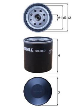 OC 405/3 Olejový filter MAHLE