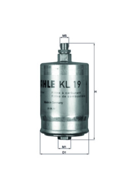 KL 19 Palivový filtr MAHLE