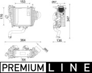 CI 641 000P Chladič plniaceho vzduchu PREMIUM LINE MAHLE