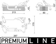 CLC 284 000P Chladič oleja automatickej prevodovky PREMIUM LINE MAHLE