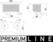 CLC 294 000P Chladič motorového oleja PREMIUM LINE MAHLE