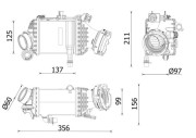 CI 659 000P Chladič plniaceho vzduchu PREMIUM LINE MAHLE