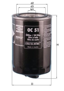 OC 51 OF Olejový filter MAHLE