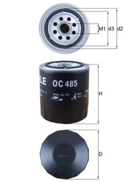 OC 485 Olejový filter MAHLE