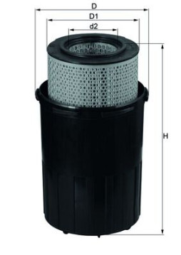 LX 388 Vzduchový filter MAHLE