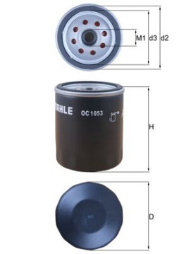 OC 1053 Olejový filter MAHLE