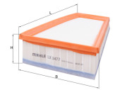 LX 3477 Vzduchový filter MAHLE