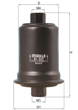 KL 522 Palivový filter MAHLE