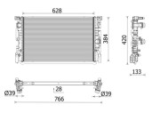 CR 2696 000P Chladič motora PREMIUM LINE MAHLE