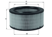 LX 260 Vzduchový filter MAHLE
