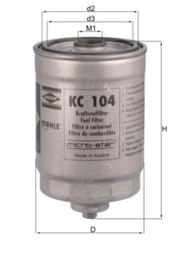 KC 104 Palivový filter MAHLE