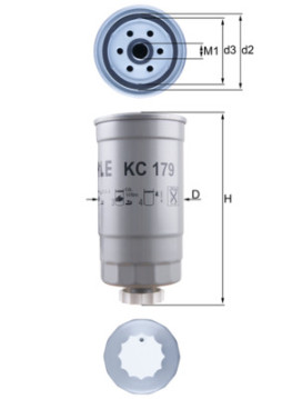 KC 179 Palivový filter MAHLE