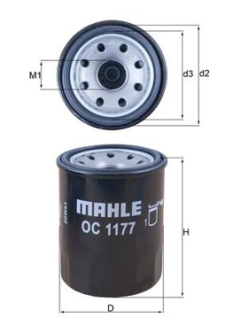 OC 1177 Olejový filter MAHLE