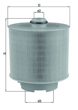 LX 1006/2D Vzduchový filter MAHLE