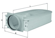 LX 1833 Vzduchový filter MAHLE