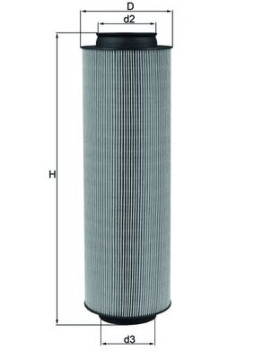 LX 791 Vzduchový filter MAHLE