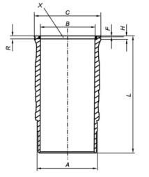 061 LW 00120 001 Vlożka valcov MAHLE